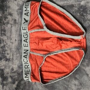 RARE Vintage American Eagle Red Microfiber Briefs - Medium